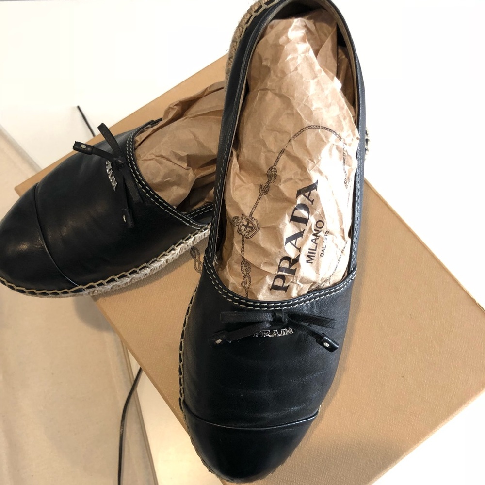 Prada Leather Espadrilles - Picture 3 of 7
